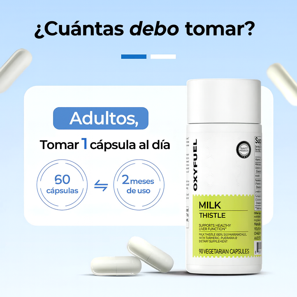 OXYENERGY Cardo Mariano – Detox Hepático & Limpieza de Colon