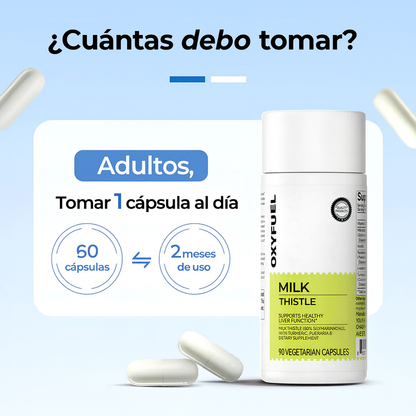 OXYENERGY Cardo Mariano – Detox Hepático & Limpieza de Colon